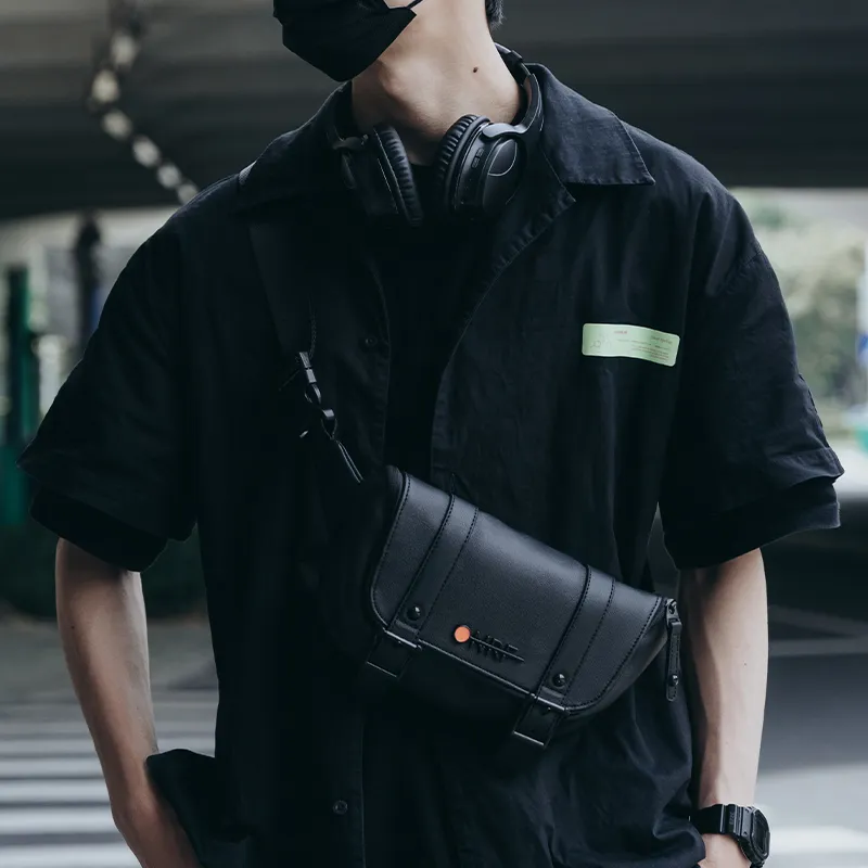 ONRF Polyester Backpack Large Size Unisex Black-17