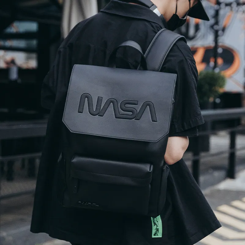 ONRF NASA Collaboration PVC Backpack Tubas Unisex Black-6