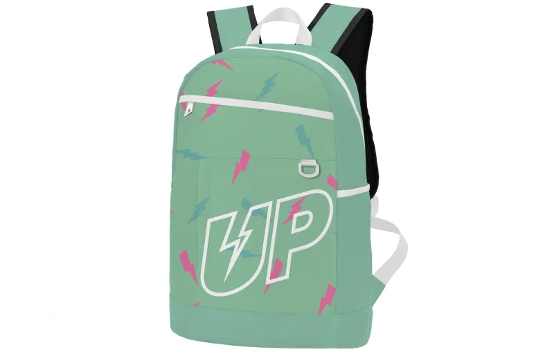 TURN UP Polyester Backpack Unisex Green-1