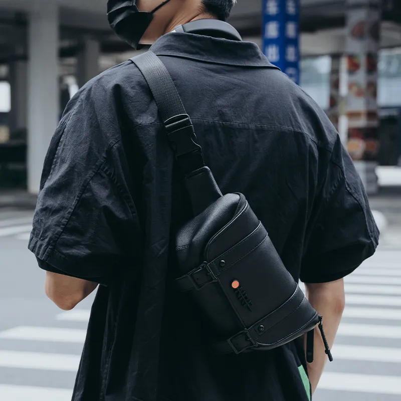 ONRF Polyester Backpack Large Size Unisex Black-19