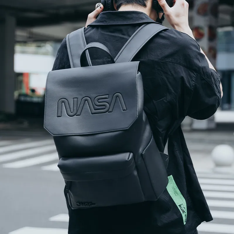 ONRF NASA Collaboration PVC Backpack Tubas Unisex Black-4
