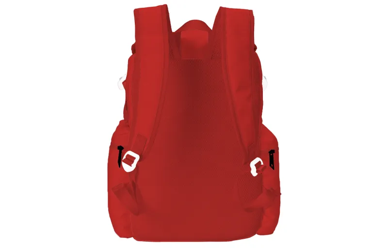 TURN UP Polyester Backpack Unisex Red-2