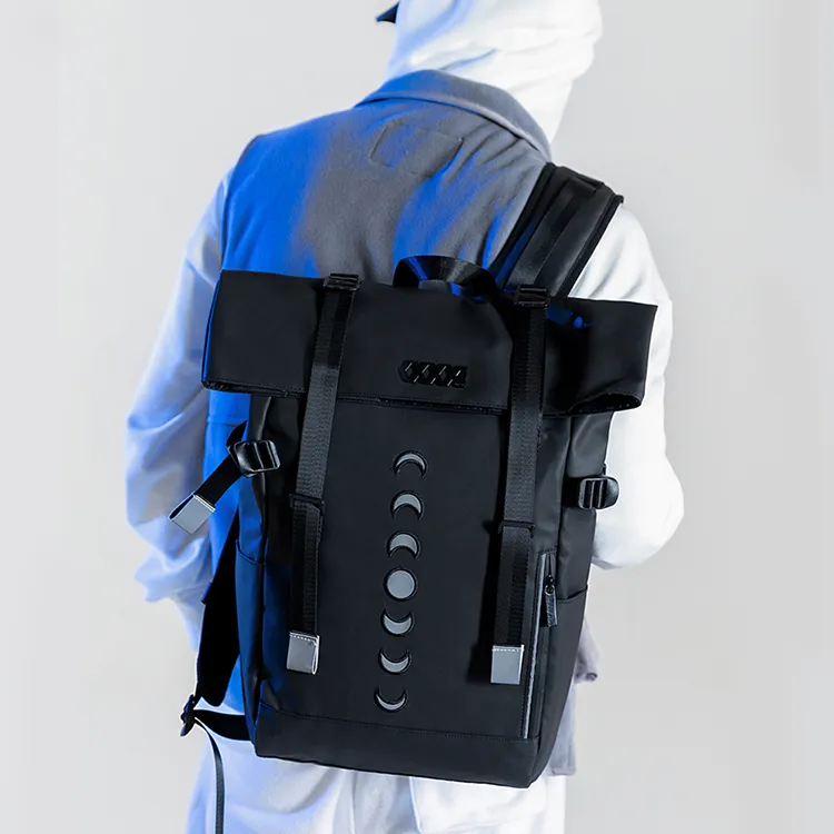 COEXISTENCE Polyester Laptop Bag Backpack Tubas Unisex Black-3