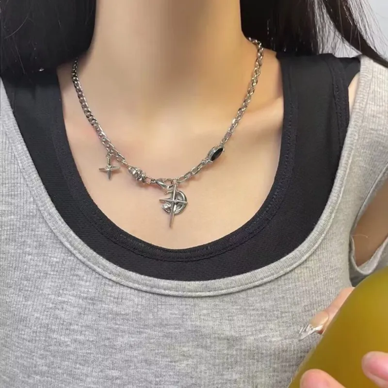 ICEKID Titanium Steel Necklaces Unisex-3