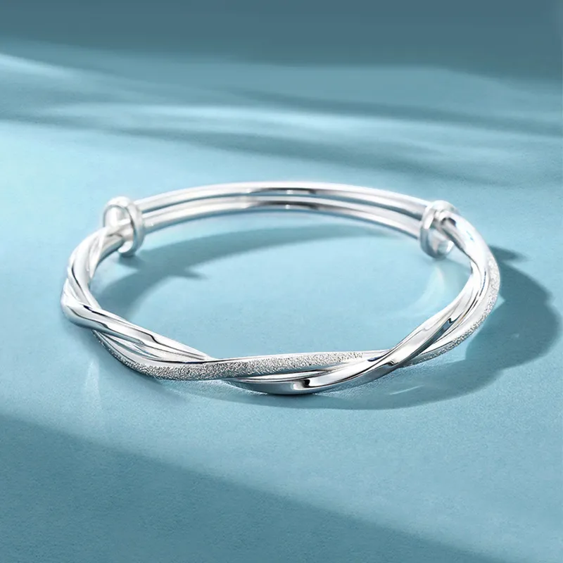 Koran 999 Fine Silver Sterling Silver Bracelets Women's-3