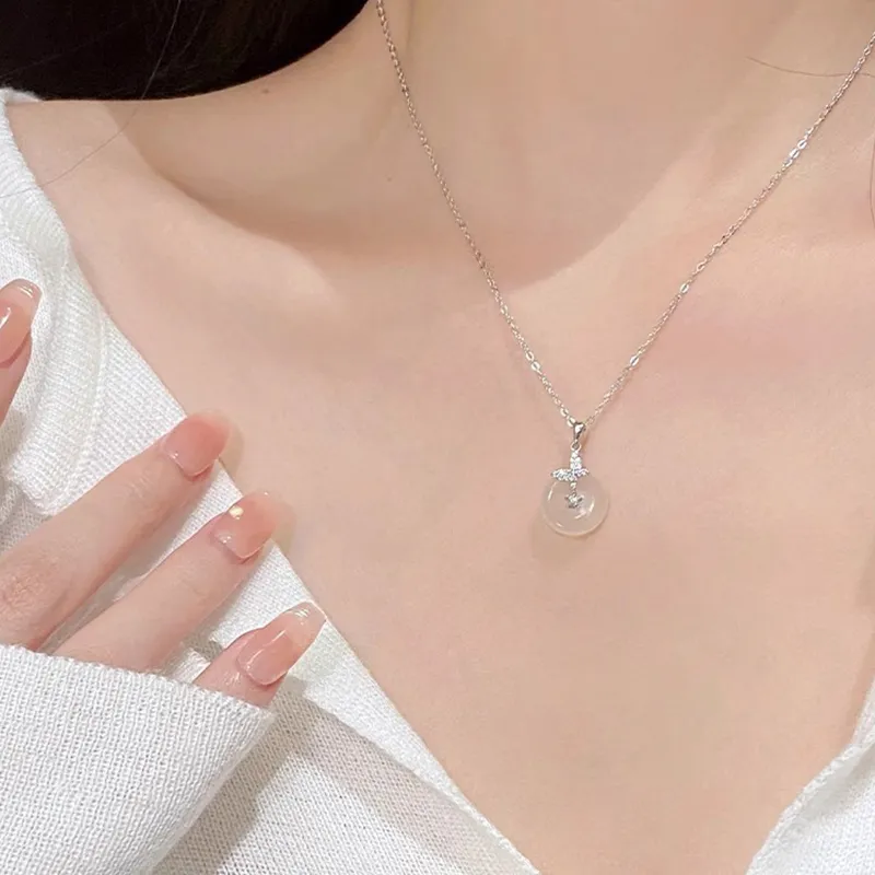 Koran Chalcedony Jade Necklaces Women's-1