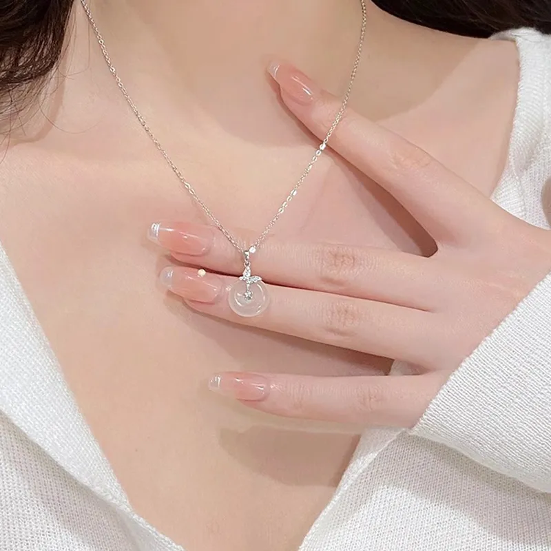 Koran Chalcedony Jade Necklaces Women's-2