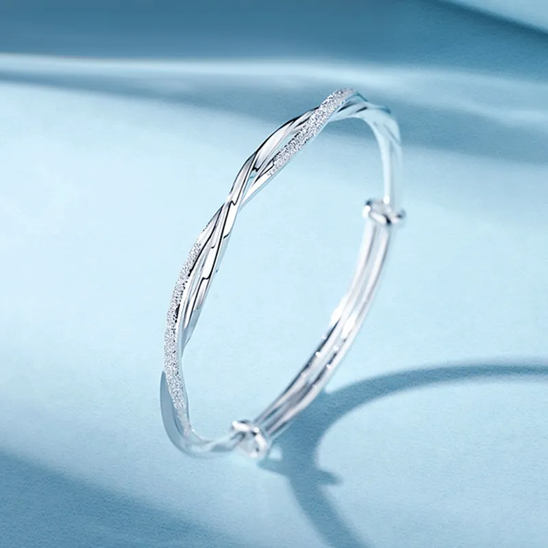 Koran 999 Fine Silver Sterling Silver Bracelets Women's-2