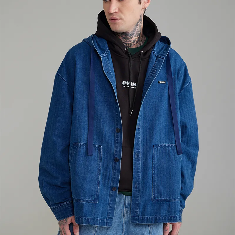 Prth Promethean Denim Jacket Men's Blue-3