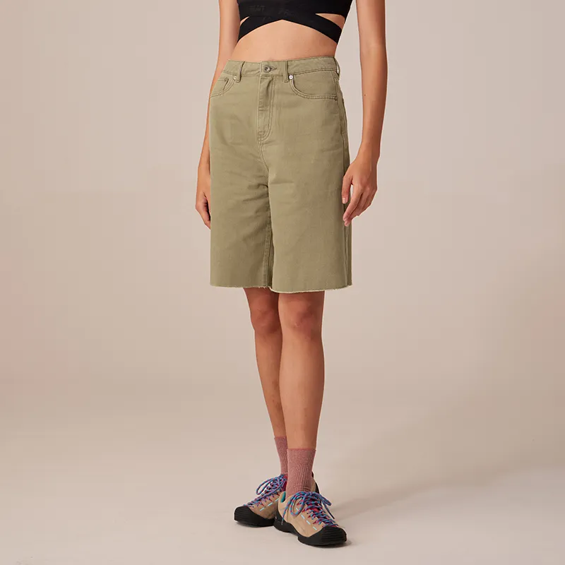 Prth Promethean Denim Shorts Women's Khaki-2