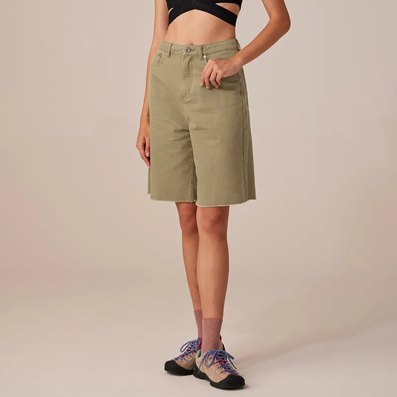 Prth Promethean Denim Shorts Women's Khaki-7