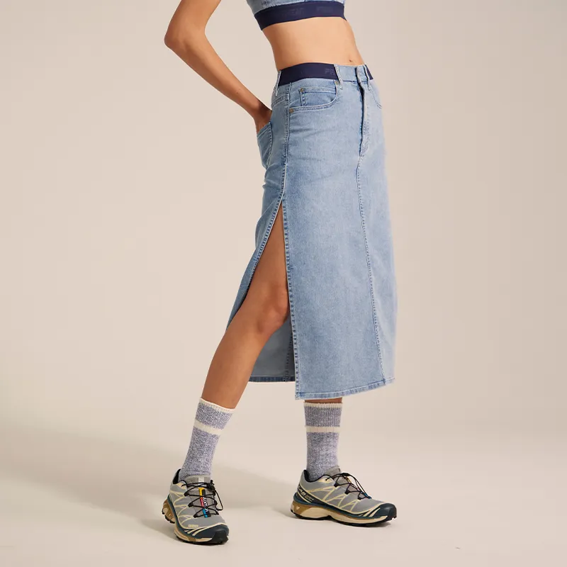 Prth Promethean Denim Long Skirts Women's-4
