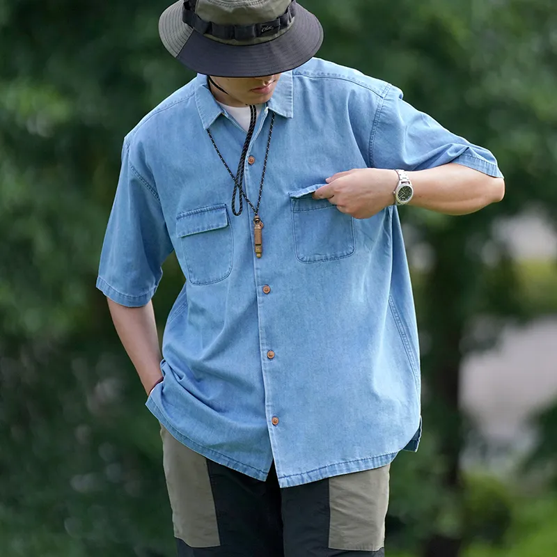 Prth Promethean Shirts Men Medium Blue-12