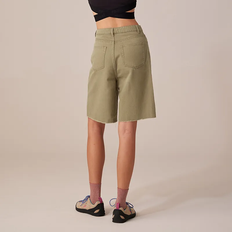 Prth Promethean Denim Shorts Women's Khaki-3