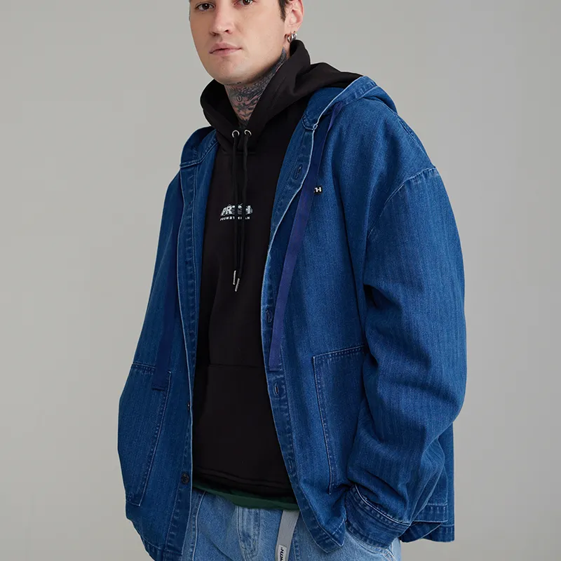 Prth Promethean Denim Jacket Men's Blue-6