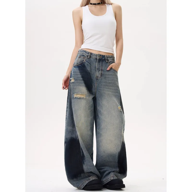 Extreme turbo Jeans Unisex Vintage Blue-4