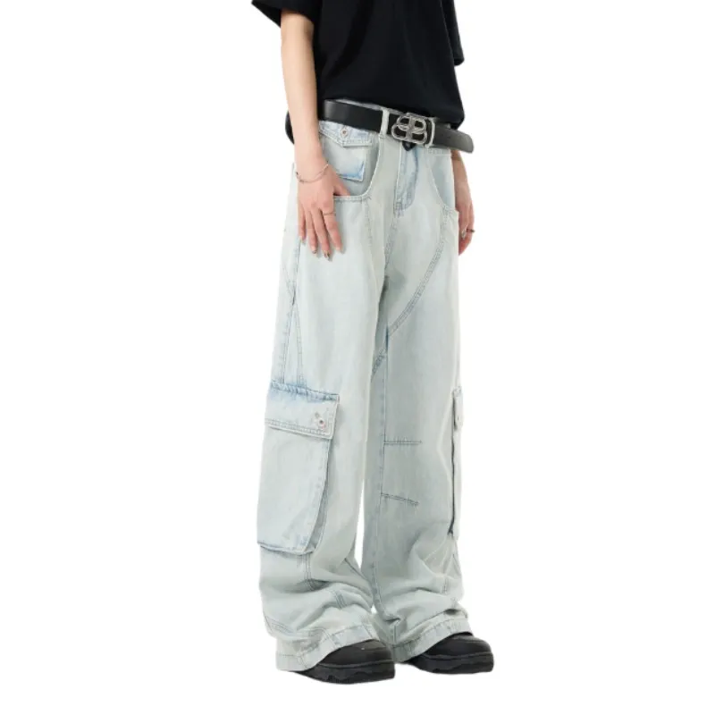 Extreme turbo Jeans Unisex Washed Blue-3