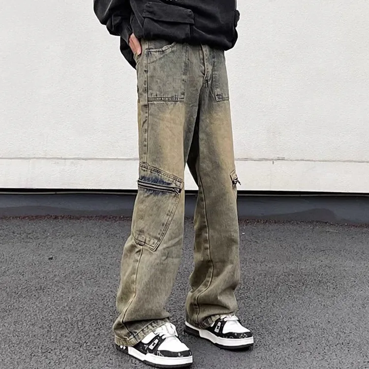 Extreme turbo Jeans Unisex Yellow Mud-3