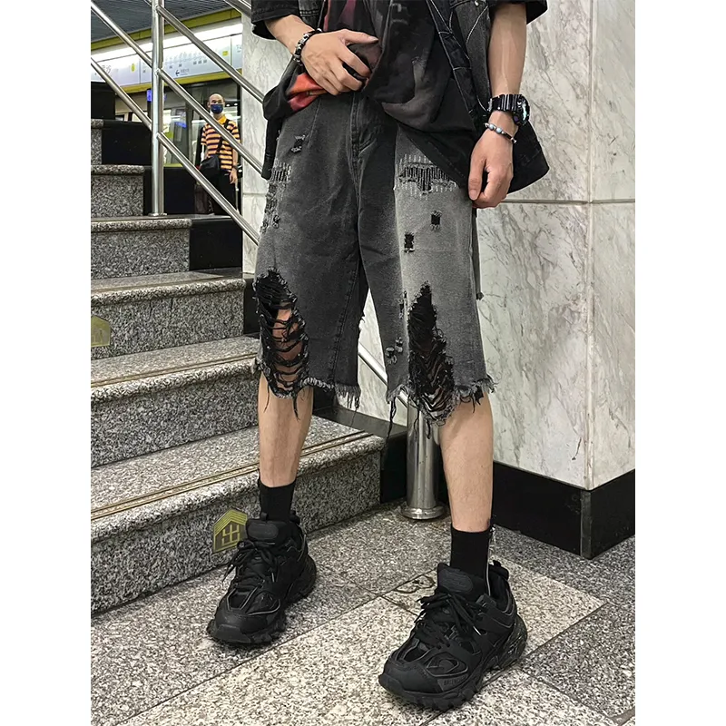 Extreme Turbo Denim Shorts Unisex Black-2