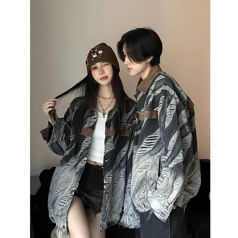M MAICCO Denim Jacket Unisex Black-18