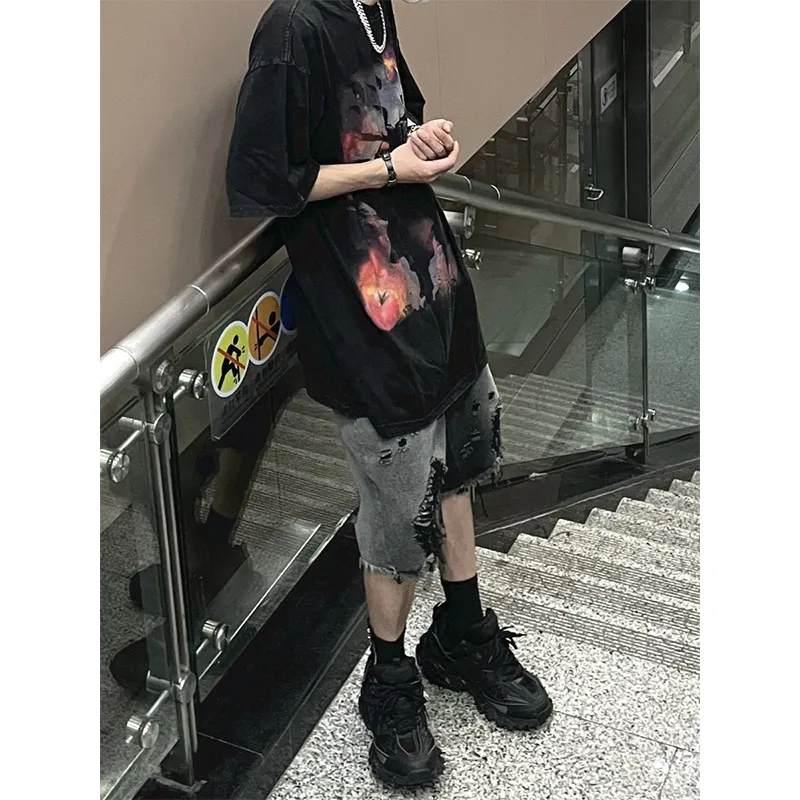 Extreme Turbo Denim Shorts Unisex Black-4