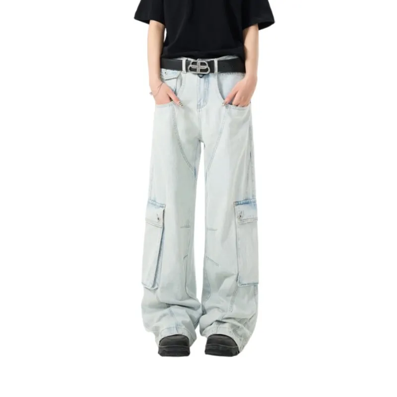 Extreme turbo Jeans Unisex Washed Blue-4