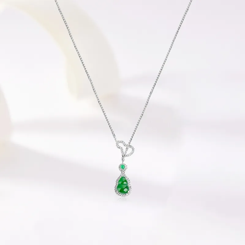 Yuanyanghuangjin Glutinous Jade Necklaces Women's-1