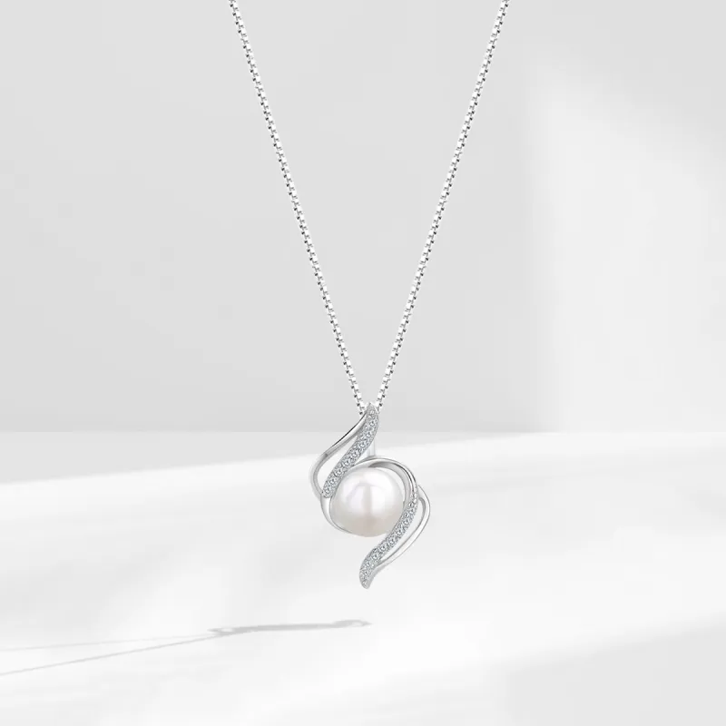 C&C Pearl S925 Silver Necklaces Unisex-5