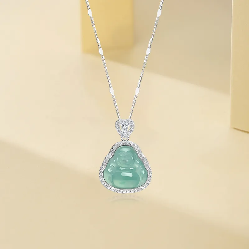Yuanyanghuangjin Ice Glutinous Necklaces Women's-2