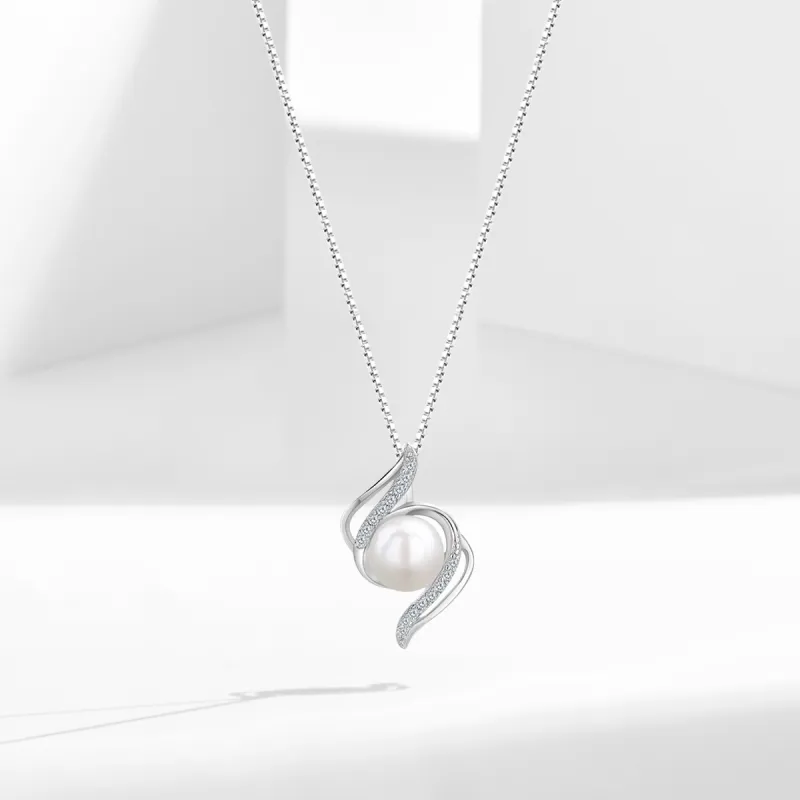 C&C Pearl S925 Silver Necklaces Unisex-4