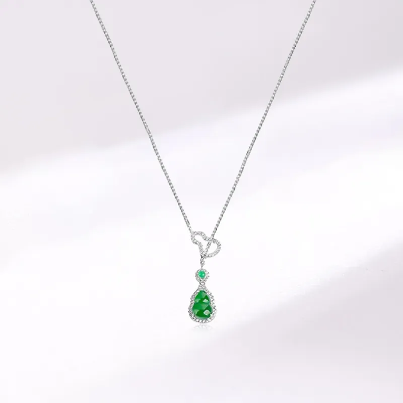 Yuanyanghuangjin Glutinous Jade Necklaces Women's-2