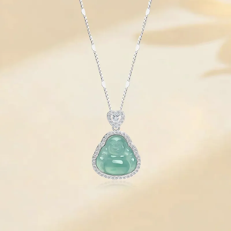Yuanyanghuangjin Ice Glutinous Necklaces Women's-3