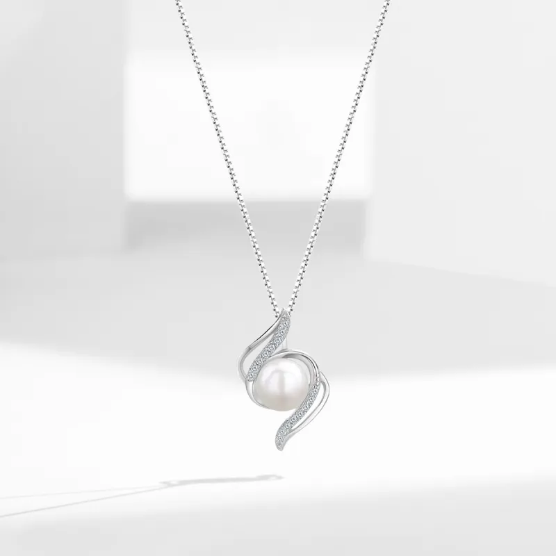 C&C Pearl S925 Silver Necklaces Unisex-3
