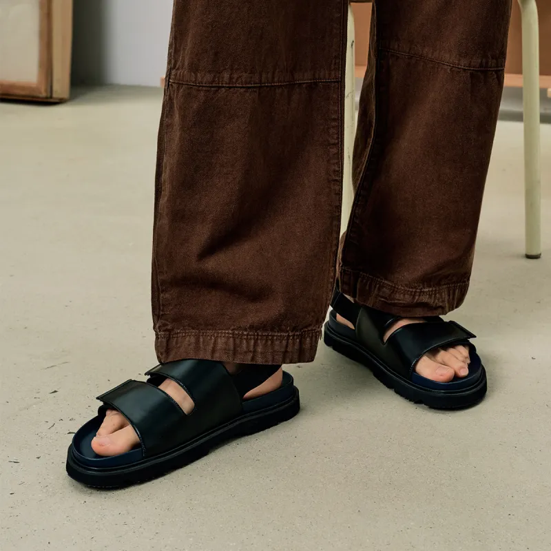 PEDRO Beach Sandals Men Black/Sand-4
