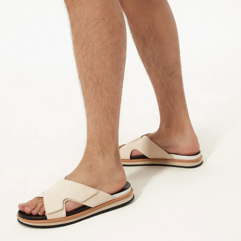 PEDRO Slide Slippers Men Beige/Black/Army Green/Dark Blue-12