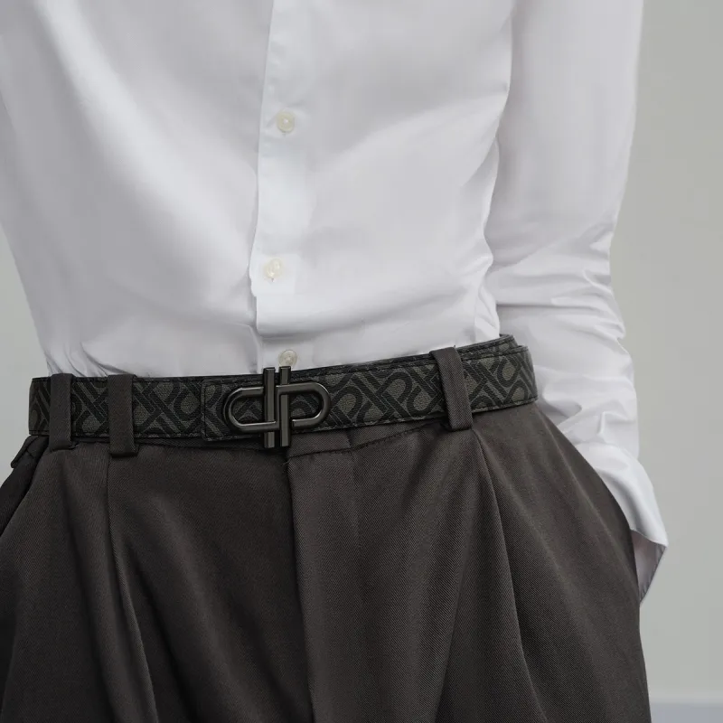 PEDRO Icon Collection Cow Leather Leather Belts Men's Black-4