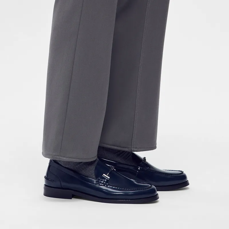 PEDRO Dress Shoes Men Low Top Black/Dark Blue-4