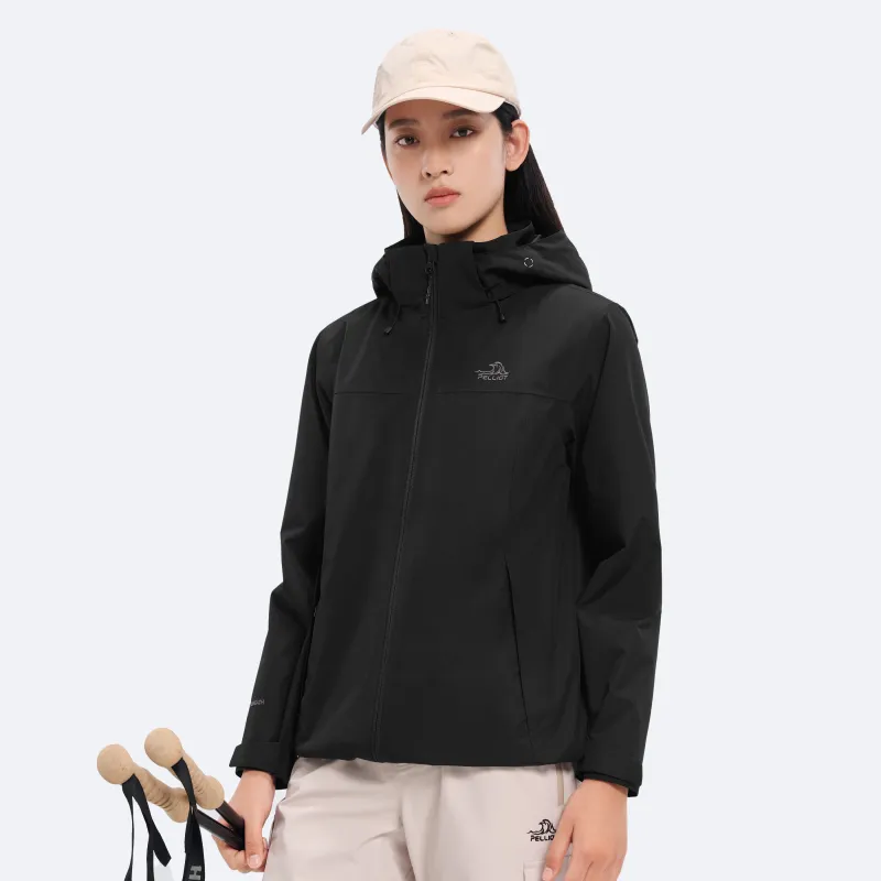 PELLIOT Water Resistant Windproof Breathable Wear Resistant Rainproof Windbreaker Jacket Women's-6