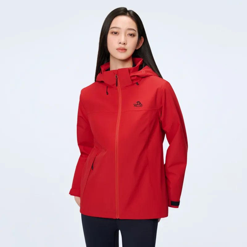 PELLIOT Water Resistant Windproof Breathable Wear Resistant Rainproof Windbreaker Jacket Women's-34