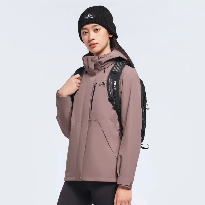 PELLIOT City Outdoor Collection Water Resistant Windproof Wear Resistant Warm Windbreaker Jacket Women's-19