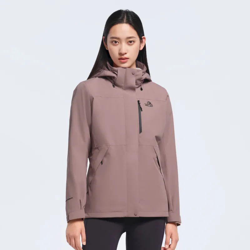 PELLIOT City Outdoor Collection Water Resistant Windproof Wear Resistant Warm Windbreaker Jacket Women's-16