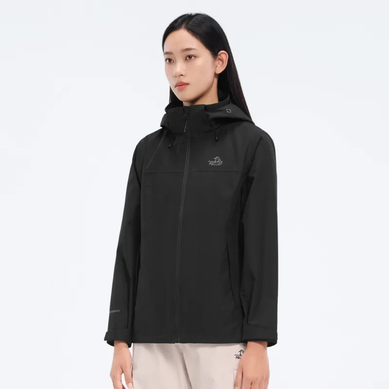 PELLIOT Water Resistant Windproof Breathable Wear Resistant Rainproof Windbreaker Jacket Women's-3