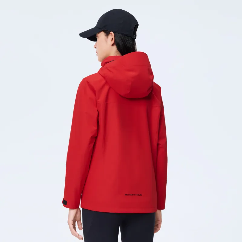 PELLIOT Water Resistant Windproof Breathable Wear Resistant Rainproof Windbreaker Jacket Women's-32