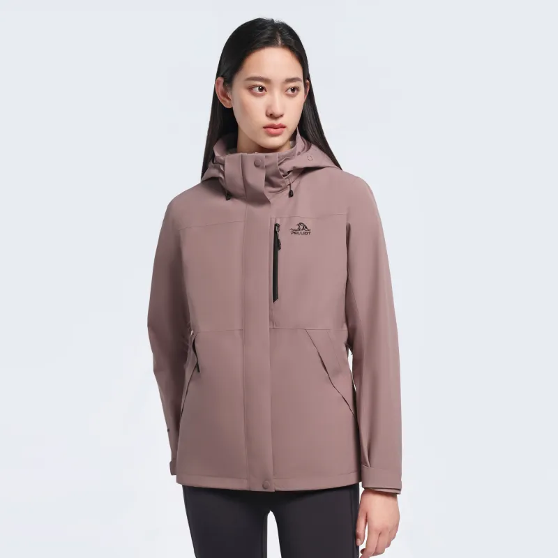 PELLIOT City Outdoor Collection Water Resistant Windproof Wear Resistant Warm Windbreaker Jacket Women's-20