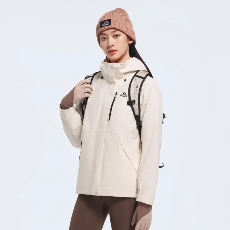 PELLIOT City Outdoor Collection Water Resistant Windproof Wear Resistant Warm Windbreaker Jacket Women's-12