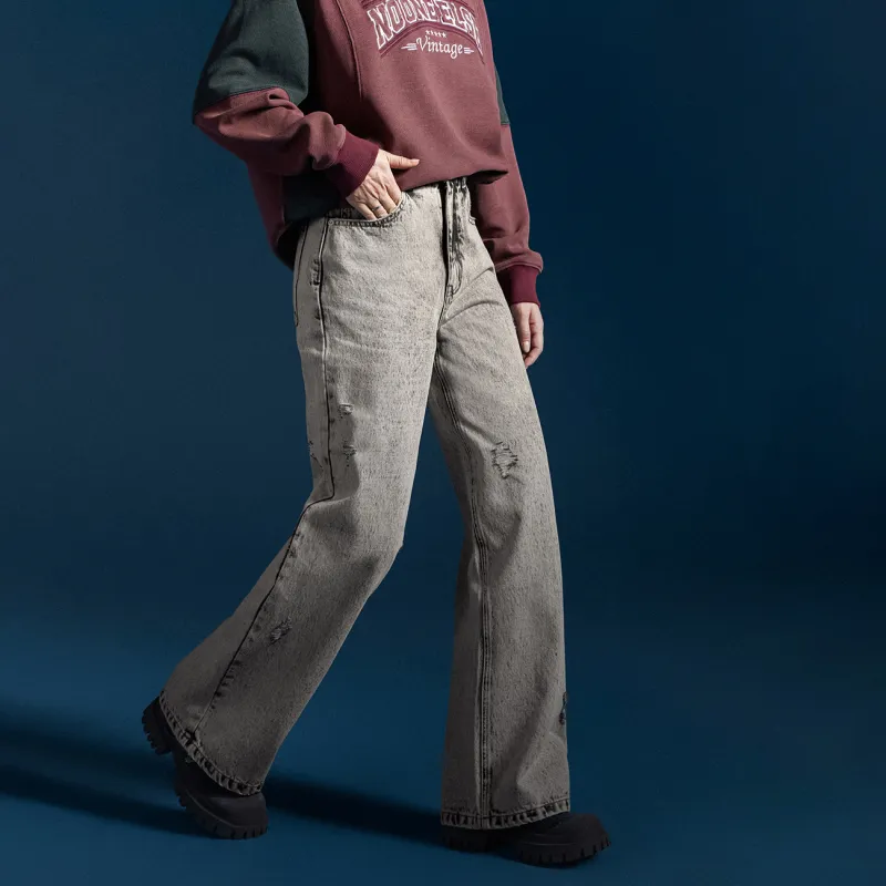NO ONE ELSE Jeans Unisex Gray-3