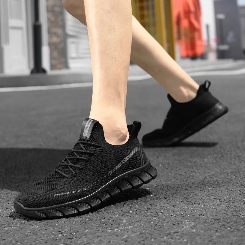 HLA Classic Breathable Height Increasing Wear-Resistant Flyknit Sports Comfortable Casual Shoes Men's-7