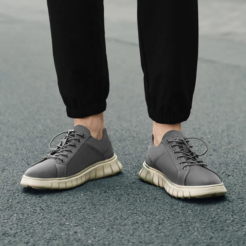 HLA Men's Shoes Fashion-Lace-Up Free Breathable Comfortable Casual Shoes Wear-Resistant Versatile Brogues-13
