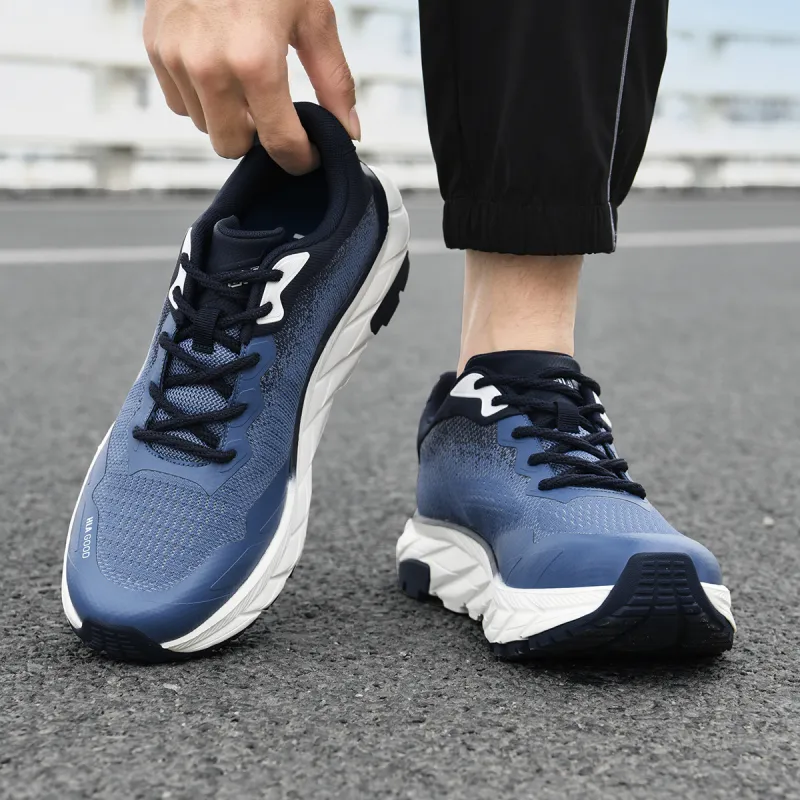 HLA Trendy Breathable Mesh Flyknit Lifestyle Casual Shoes With Height Increase Comfortable Athletic Shoes Men's-12