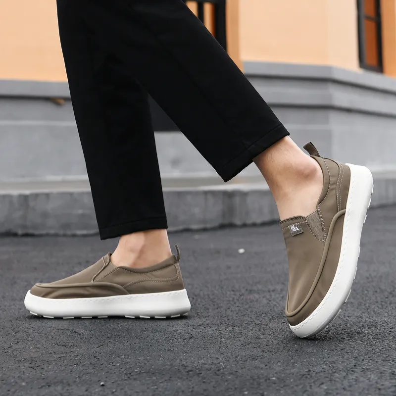 HLA Fashion Breathable Slip-on Men's Platform Slip-on Casual Shoes Men's-12
